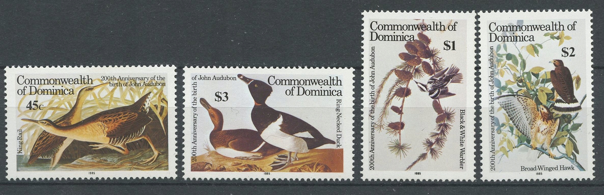 Dominica** Mi. 905-08 Ptaki 13€