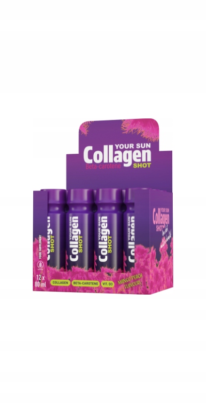 Your Sun Collagen Shot Mango-Brzoskwinia z Wit. D3 12x80ml
