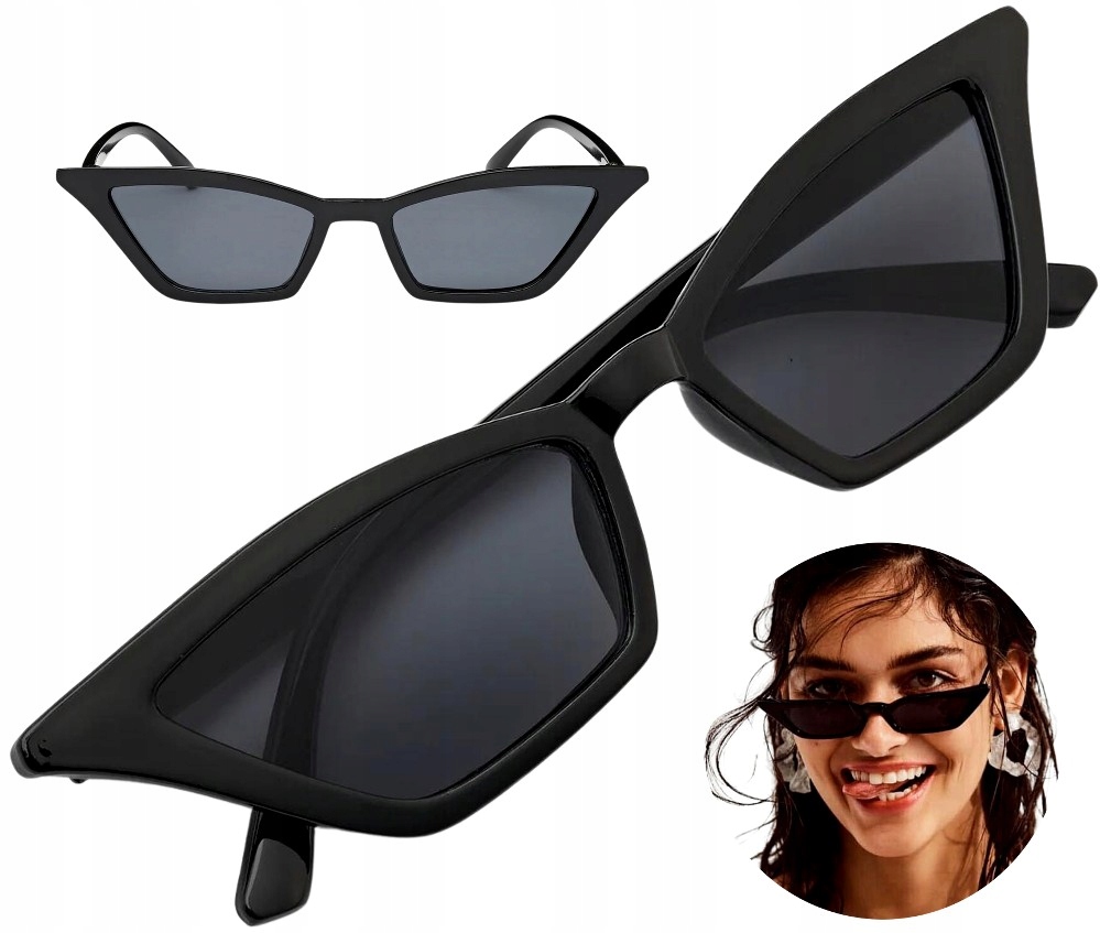 

Damskie retro vintage Modne kocie Cat Okulary