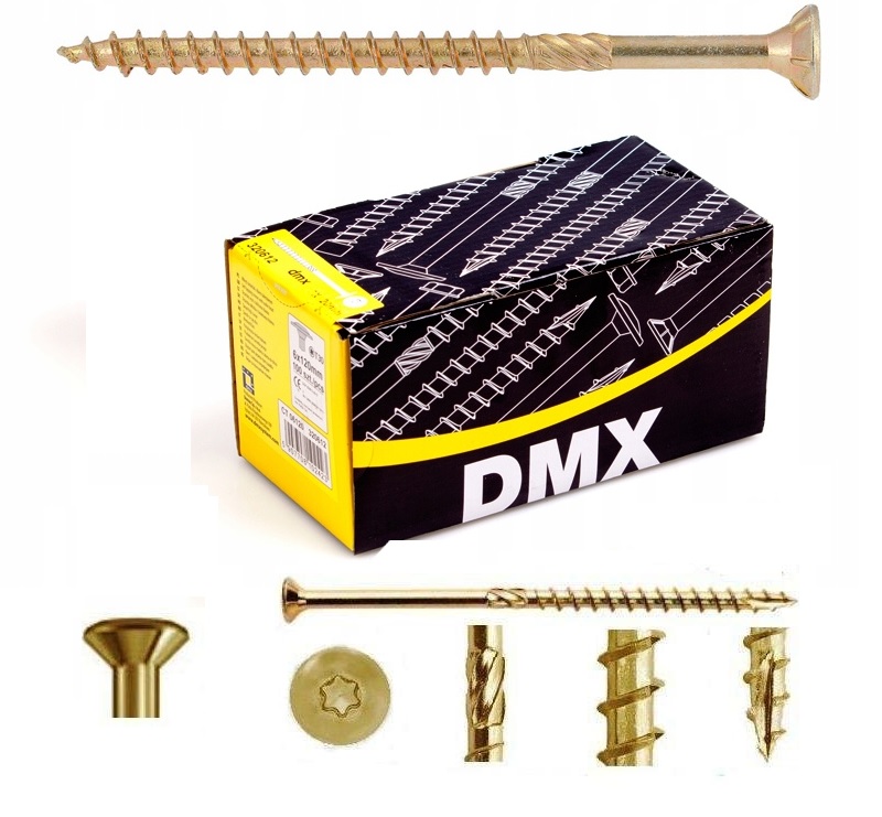 

Wkręty Ciesielskie Do Drewna 4x80 Torx 100szt DMX
