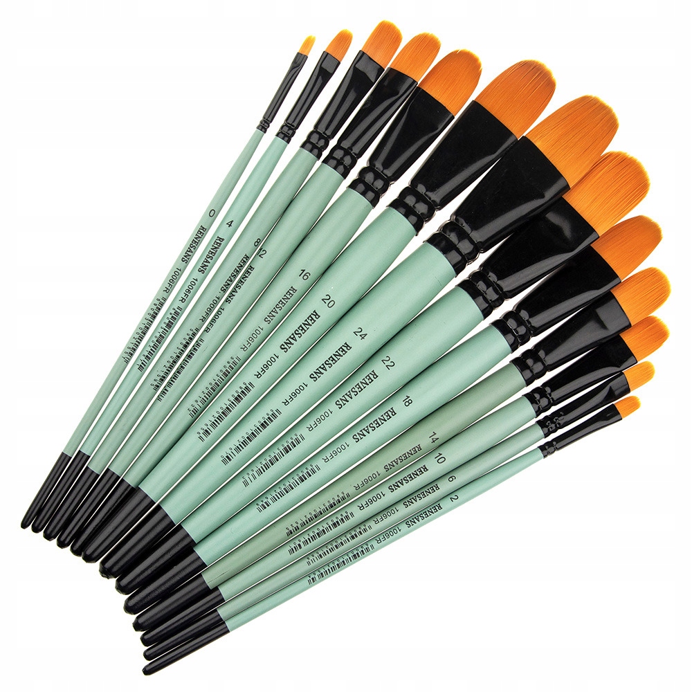 Sada štětců na barvy kočičí jazyk Renesans 13 kusů