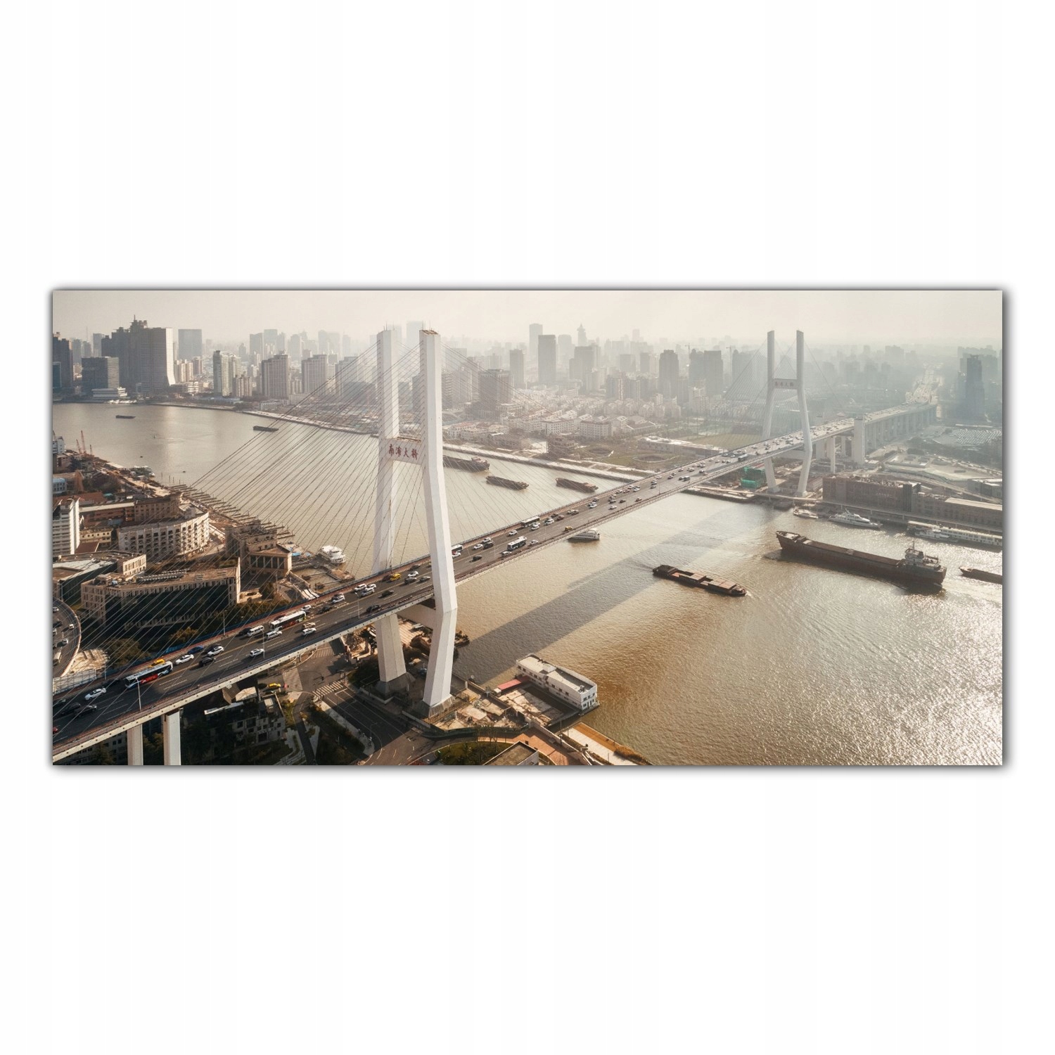 

Hartowany Obraz Szklany Shanghai Most Rzeka 120x60
