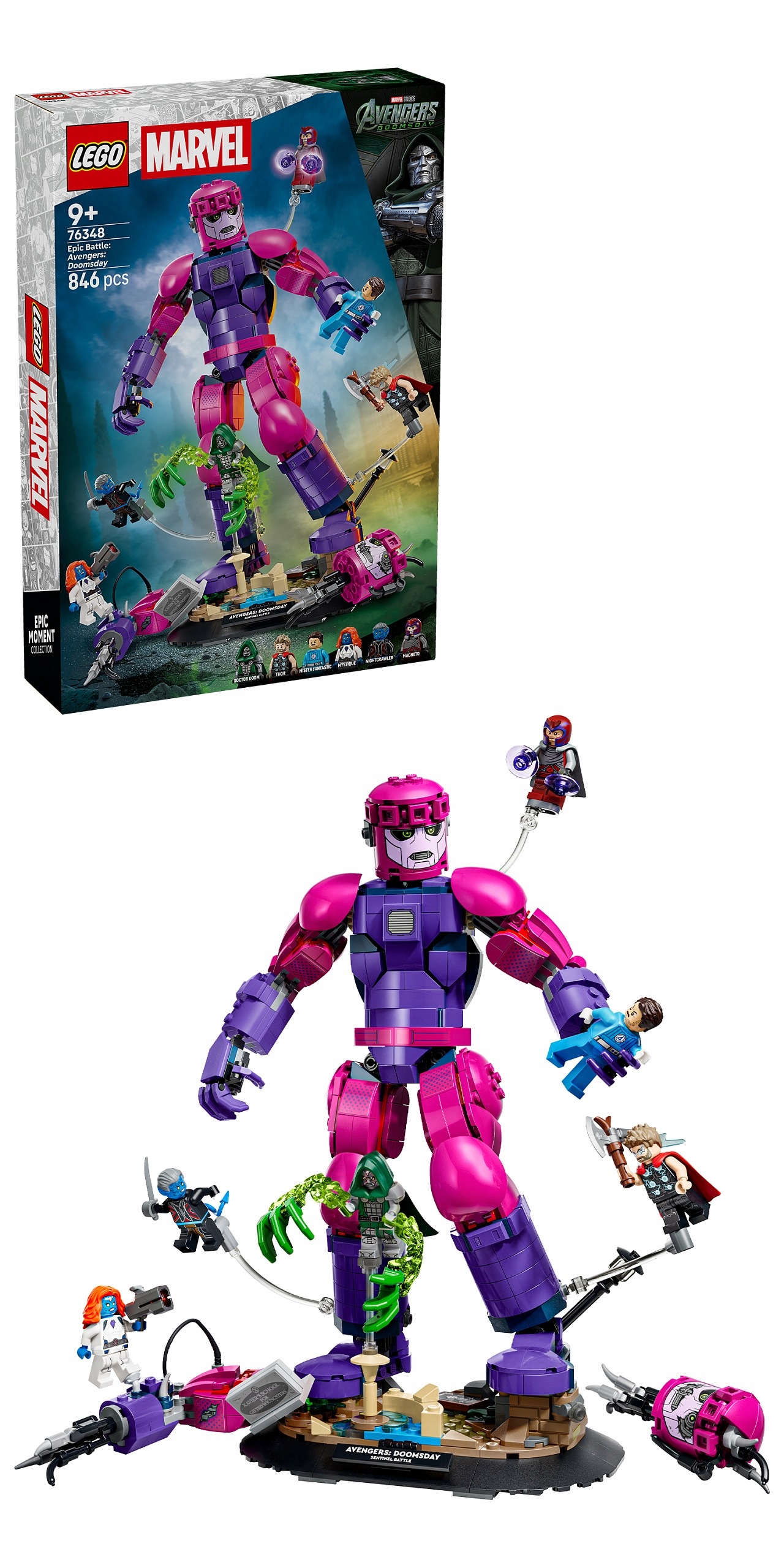 Lego Marvel 76348 Velkolepá bitva: Avengers: Doomsday