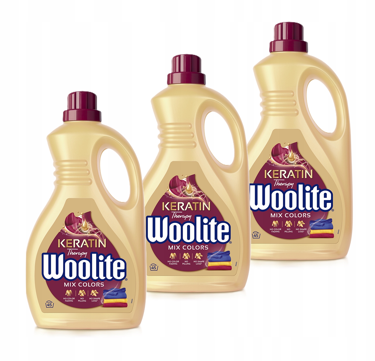 Płyn do prania kolorów Woolite Keratin Therapy Mix Colors 3x2,7L