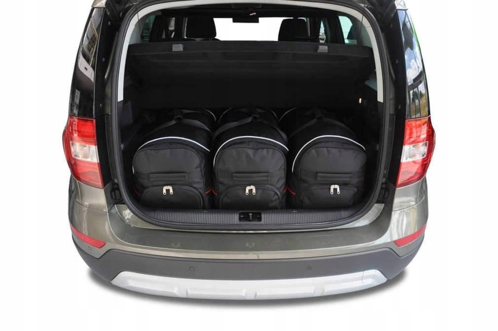 J&j Automotive Sada 3ks cestovných tašiek Sport pre Skoda Yeti 2009-2017