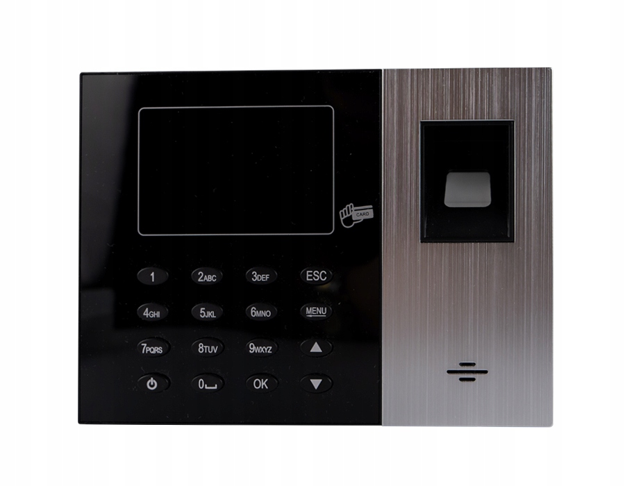 REJESTRATOR EWIDENCJI CZASU PRACY LAN RIFD KARTA PIN ODCISK PALCA 125 kHz Marka inny