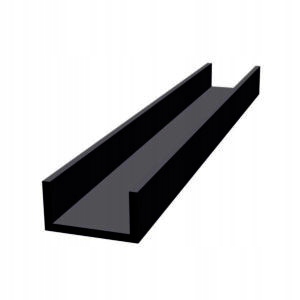 U profil hliníkový černý mat 40 mm x 60 mm x 5 mm délka 2 m
