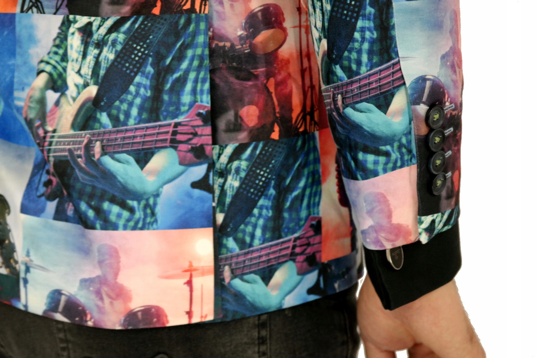 GIOVANNI PERA Marynarka męska D807 muzyczna 64 4XL Linia plus size (duże rozmiary)