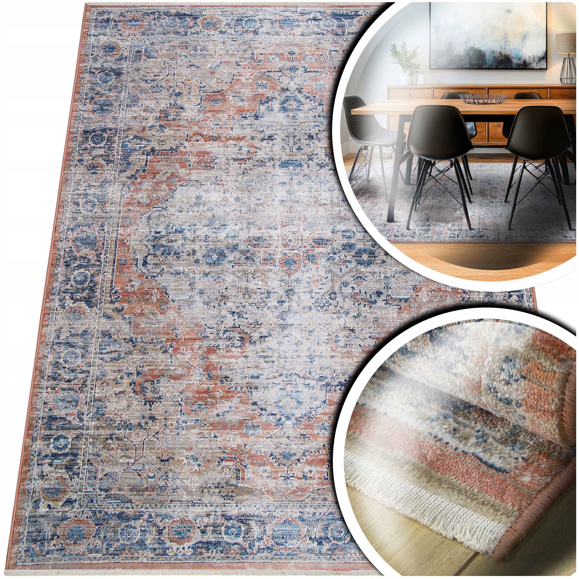 Barevný Koberec Do Obývacího Pokoje San Sebastian Koberec Do Ložnice Vintage 60x100