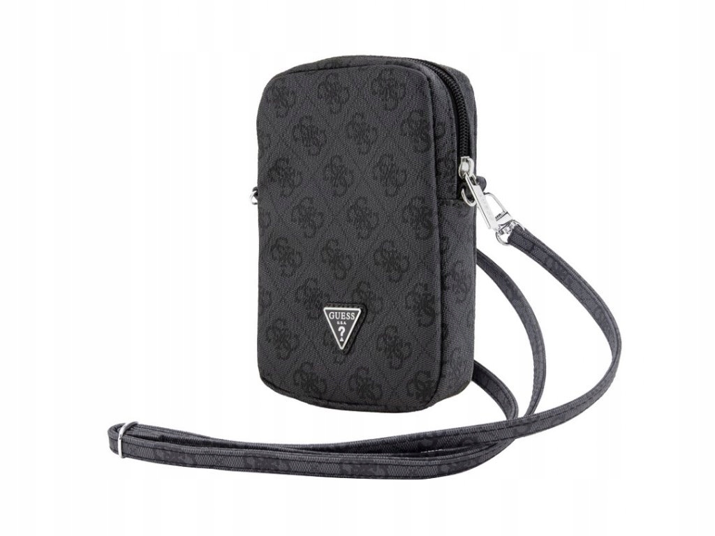 Guess Zip 4G Triangle Kabelka na telefon (černá)