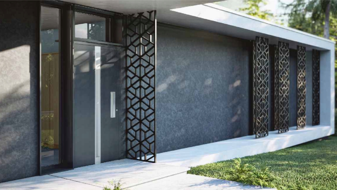 Drzwi zewnętrzne stalowe 90/55 ZŁOTY DĄB PIASK. Kod producenta 000000000