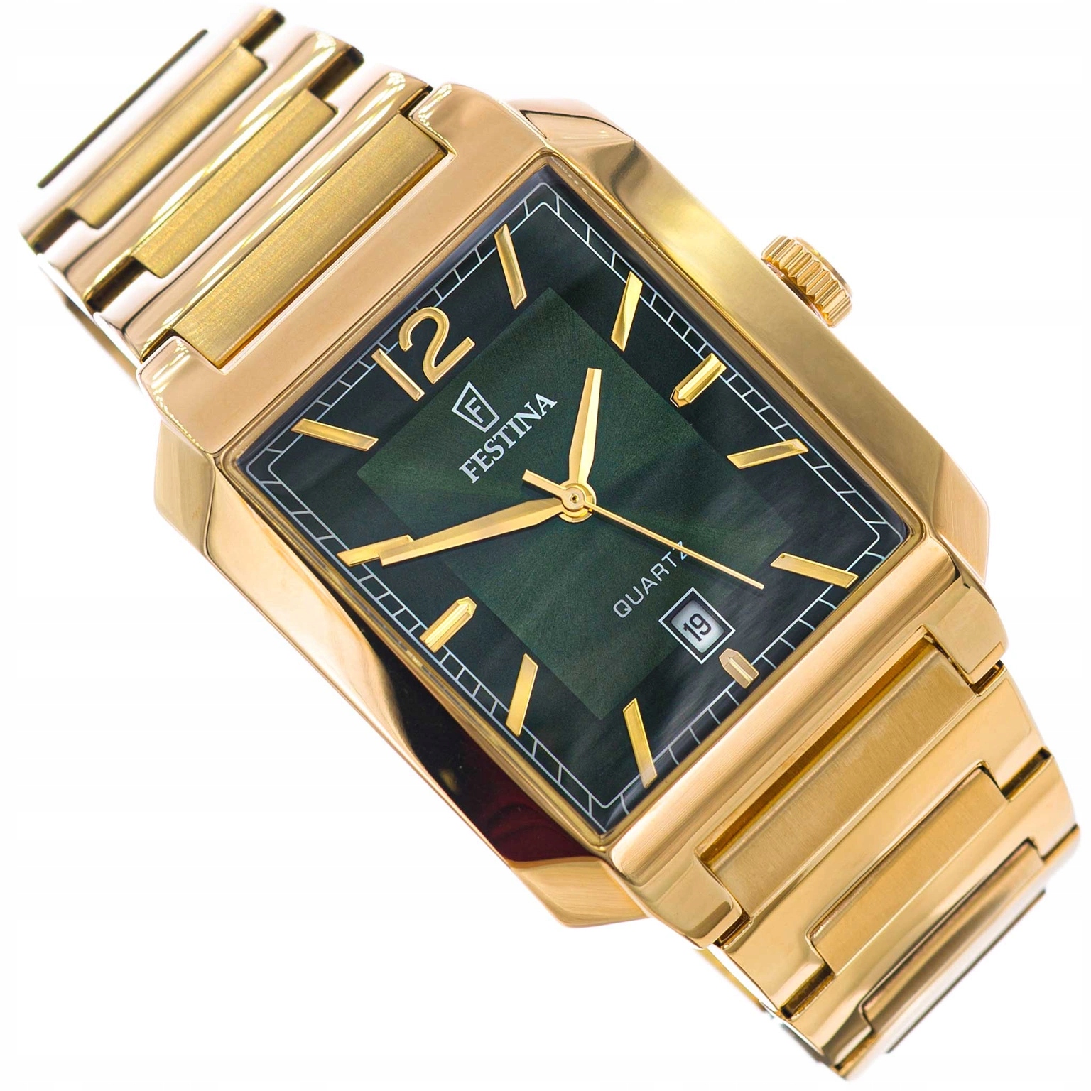 Pánské Hodinky Festina F20678/5 Classic Gold Na Náramku Datumovka