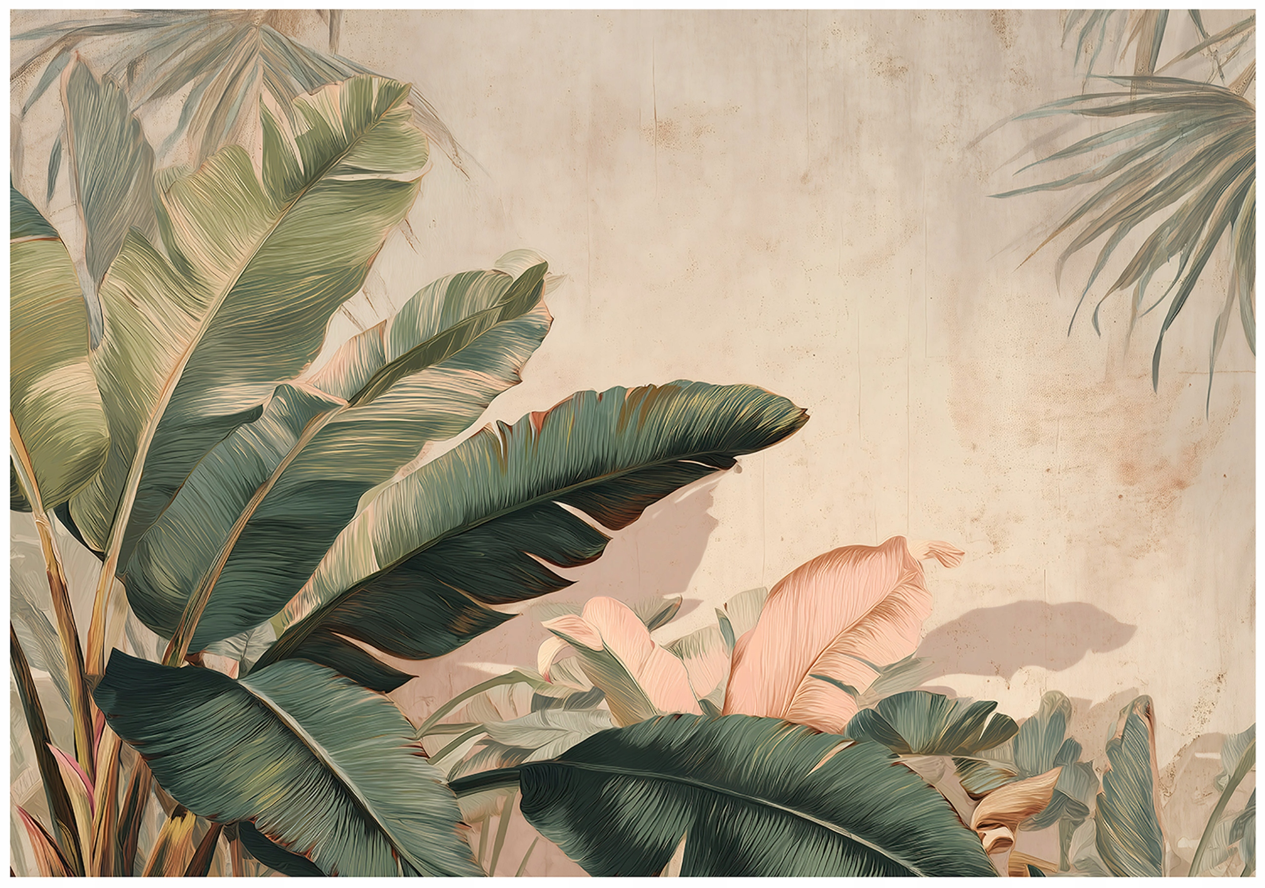 Fototapeta Béžové Listy Abstrakce Tapeta Do Předsíně Obývacího Pokoje Kanceláře 250x175