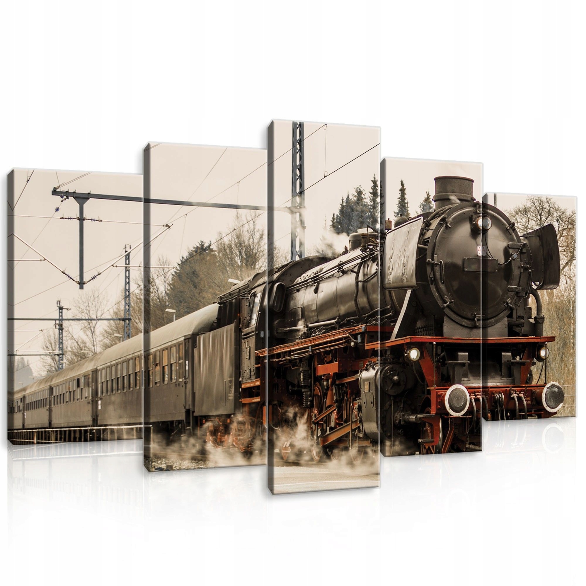 Obraz 100x60 Parovoz vlak lokomotiva pár kouř cestování historie