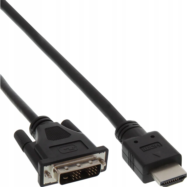 InLine 1.5m HDMI A - DVI 18+1 1.5m HDMI DVI Czarny