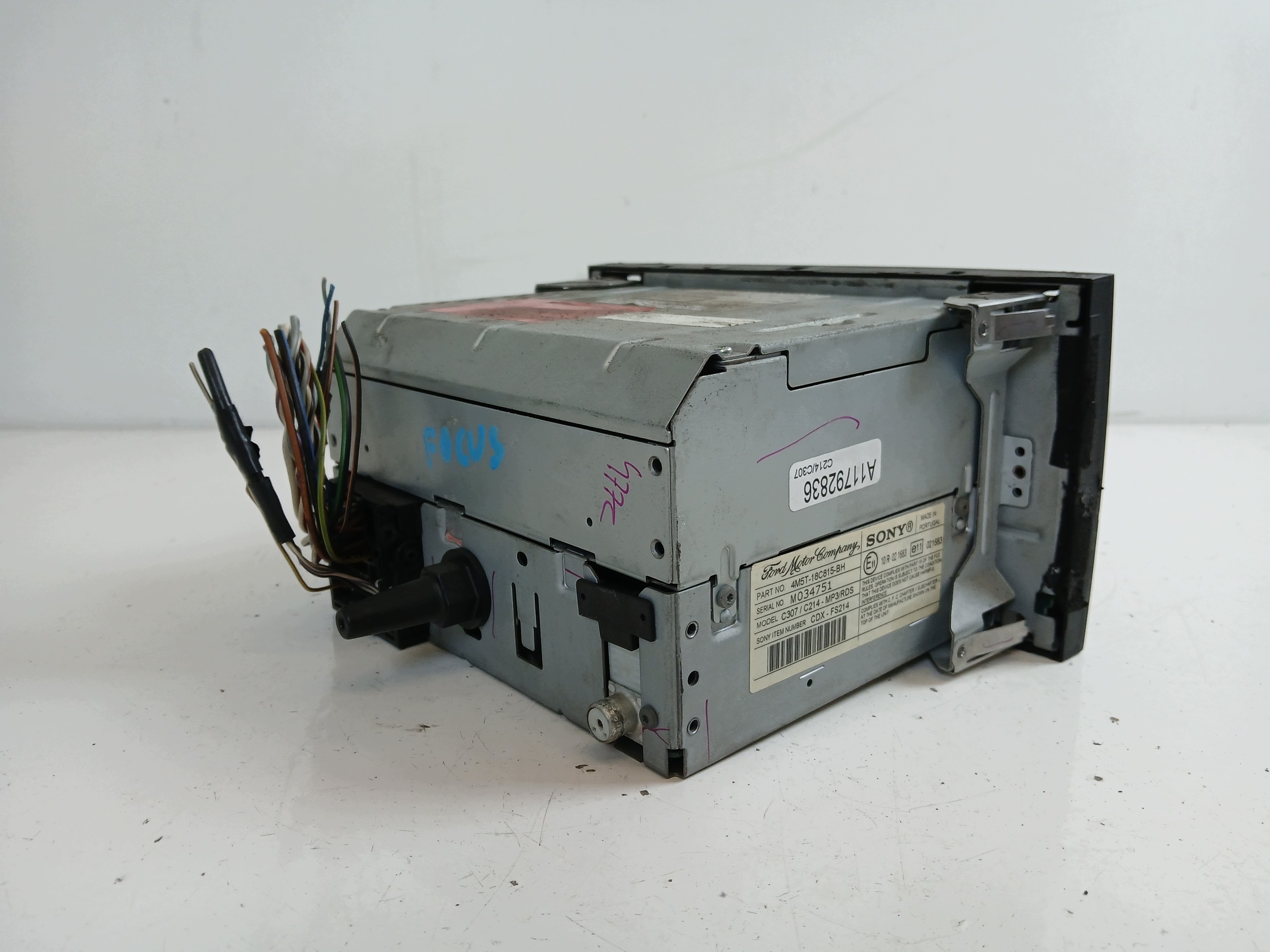 FORD FOCUS MK2 RADIO Tovární CD 4M5T18C815BH KOD 3009