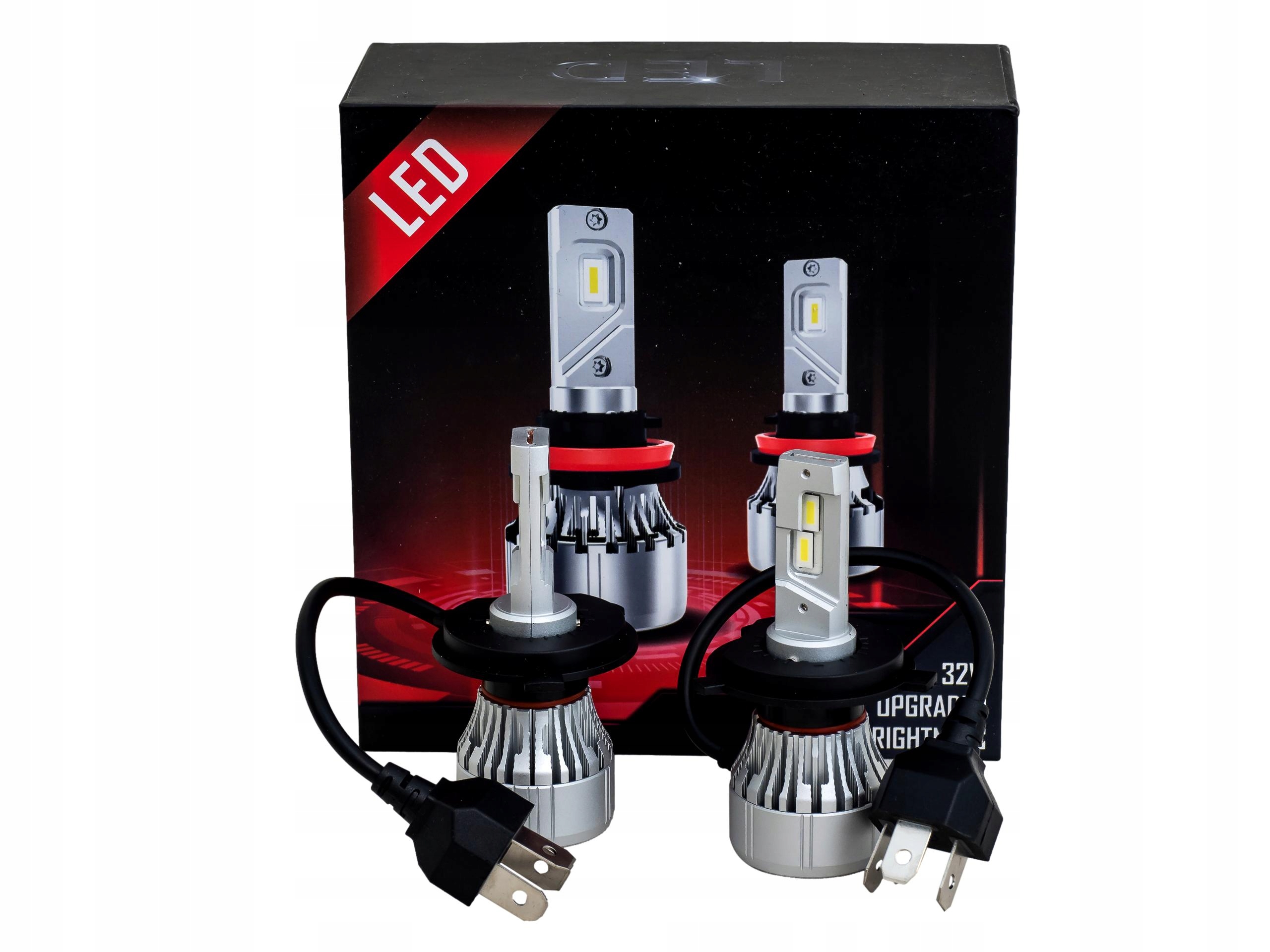 

Zestaw żarówek Led H4 12.000 LM 32 Wat X10