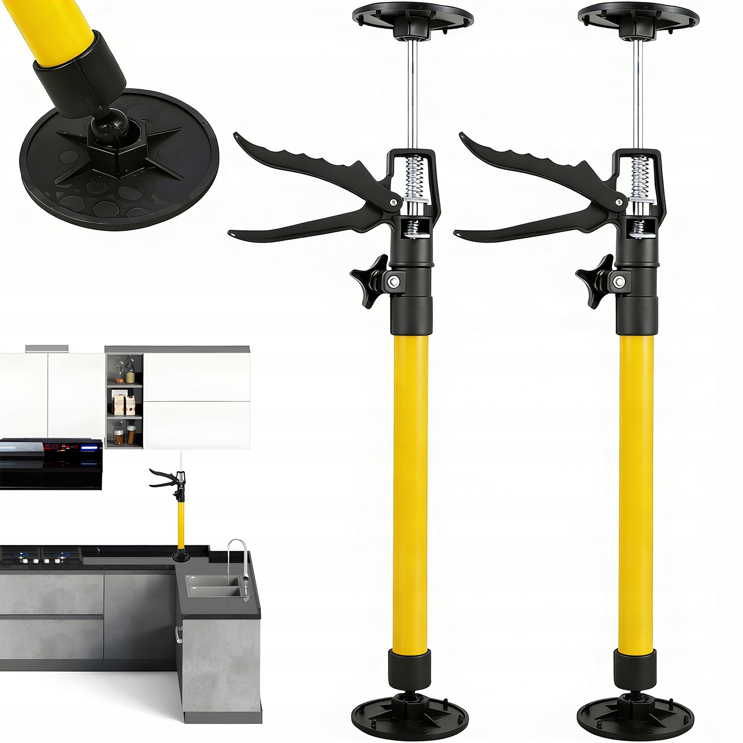 Teleskopická Podpěra Rozpěrka Zárubní Dveří 2 Ks 115 – 290 CM