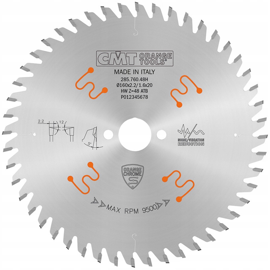 

Cmt Piła tarczowa chromowana do laminatu 160mm 48z