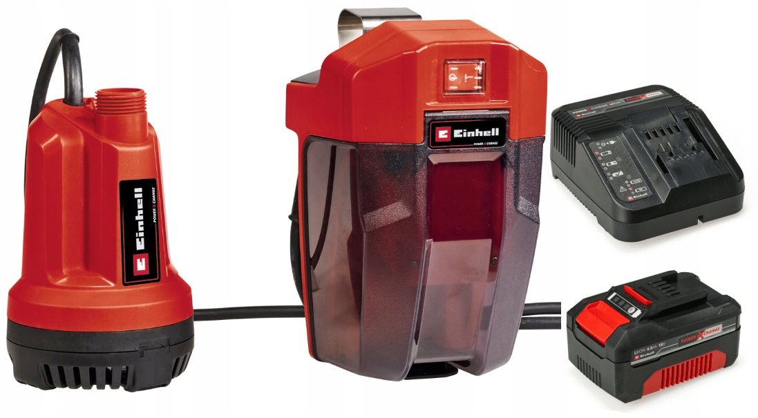 Einhell Ponorné Čerpadlo Na Vodu Ge-sp 18 4181500 Sada Akumulátor 4,0AH