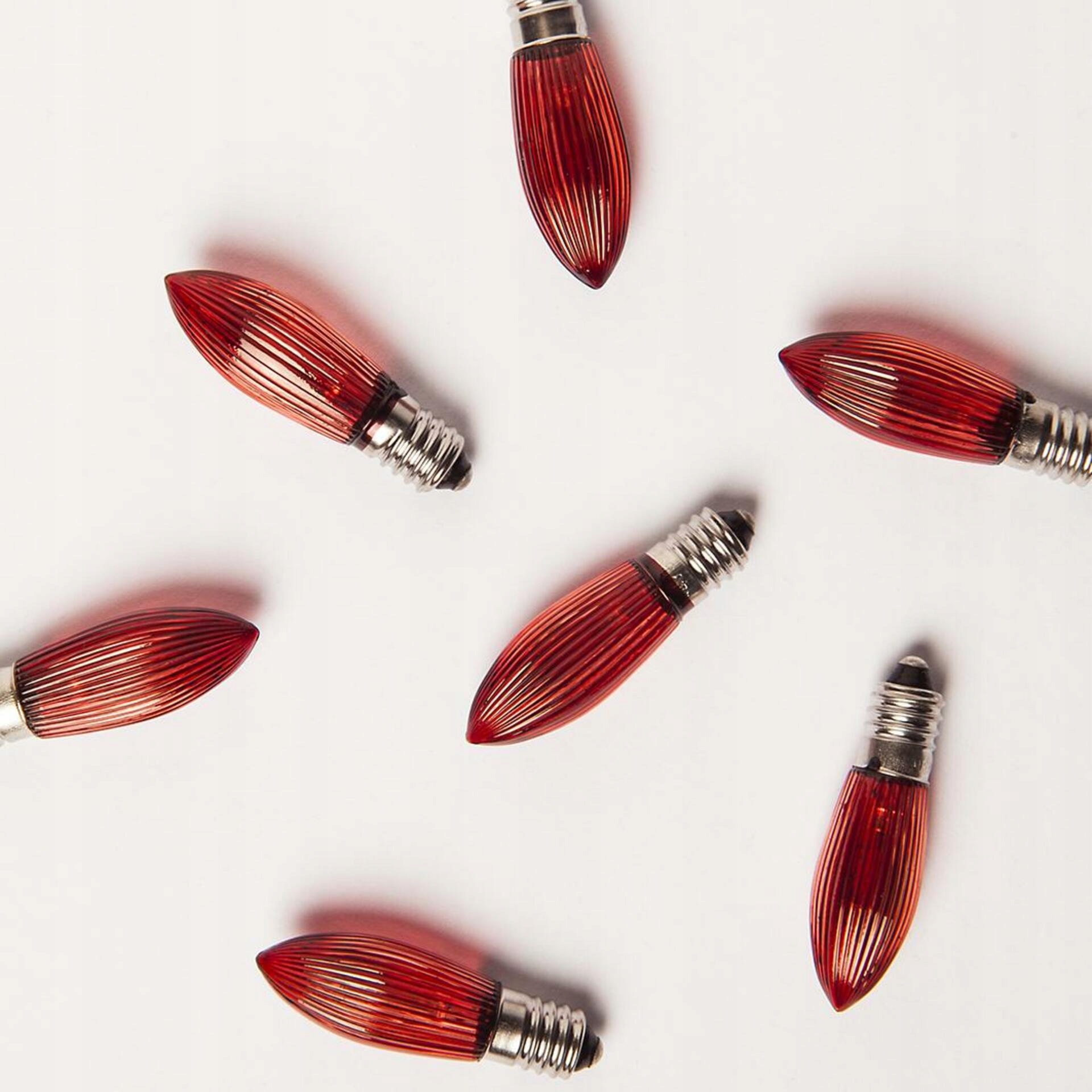 Exihand Led červená žiarovka Filament pre svietnik 34V/0,2W, balenie 100 ks