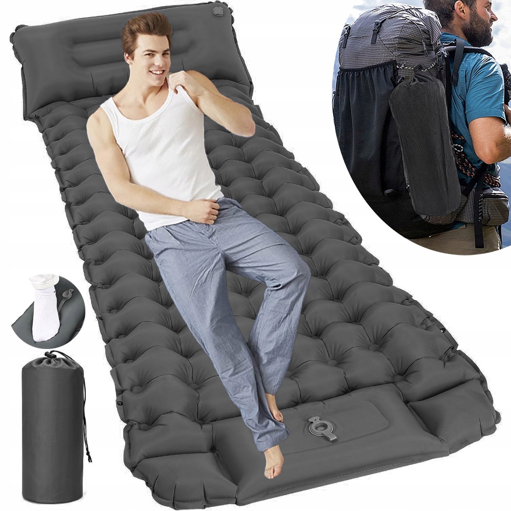 Karimatka Turistická Bivakovací Samonafukovací 200x70 CM Campingová