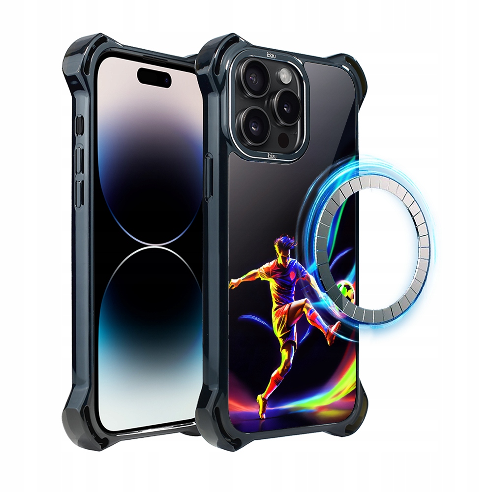 Pouzdro pro iPhone 14 Pro Max Ibizu DropGuard Ultra s MagSafe v rytmu míče