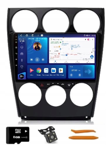 Rádio Android Navigácia M8250 Qled Carplay Lte Gps Mazda 6 Gg 04-09