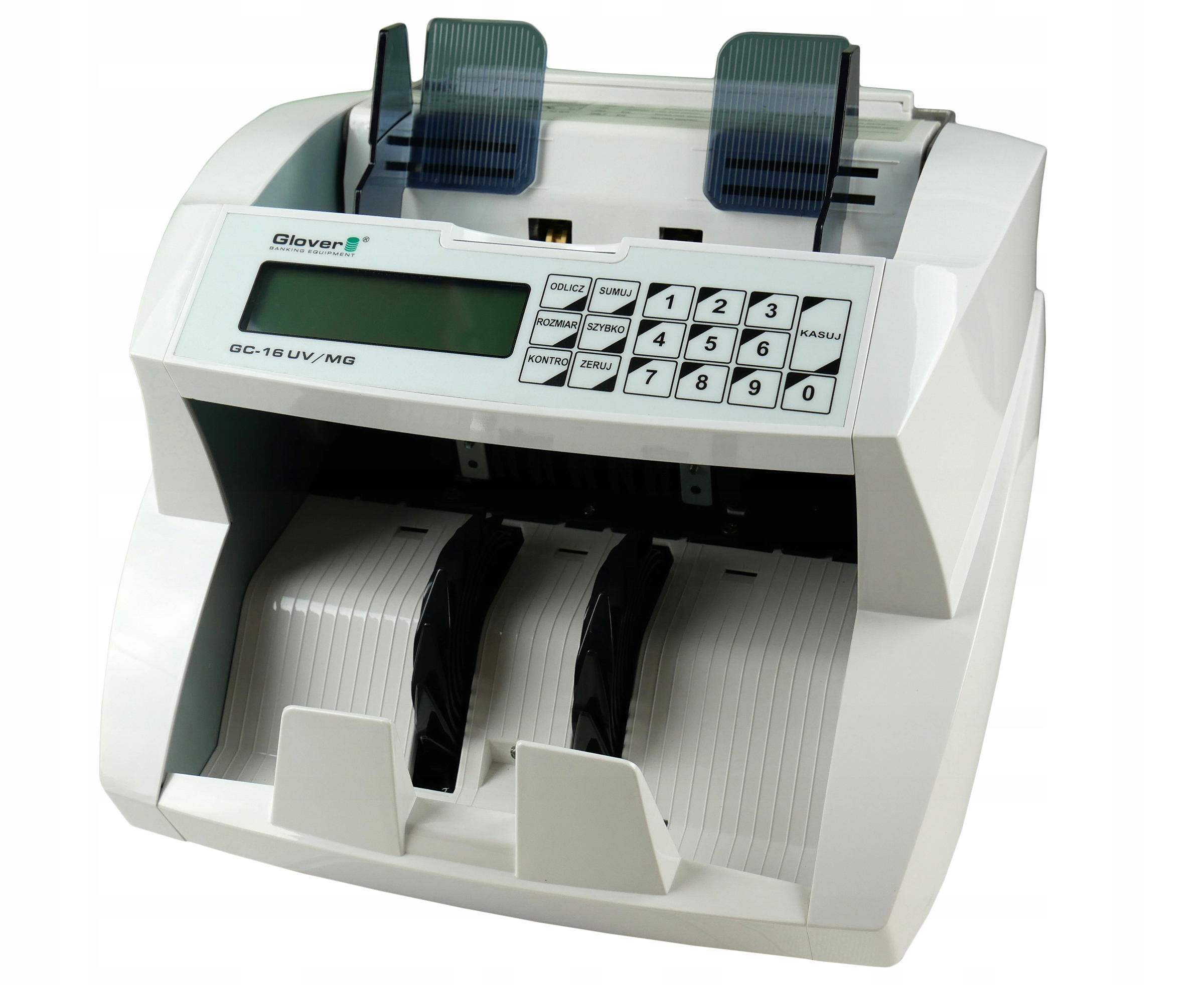 LICZARKA DO BANKNOTÓW GLOVER GC-16 UV + WYŚ + TESTER + BANDEROLE Zawiera baterie nie