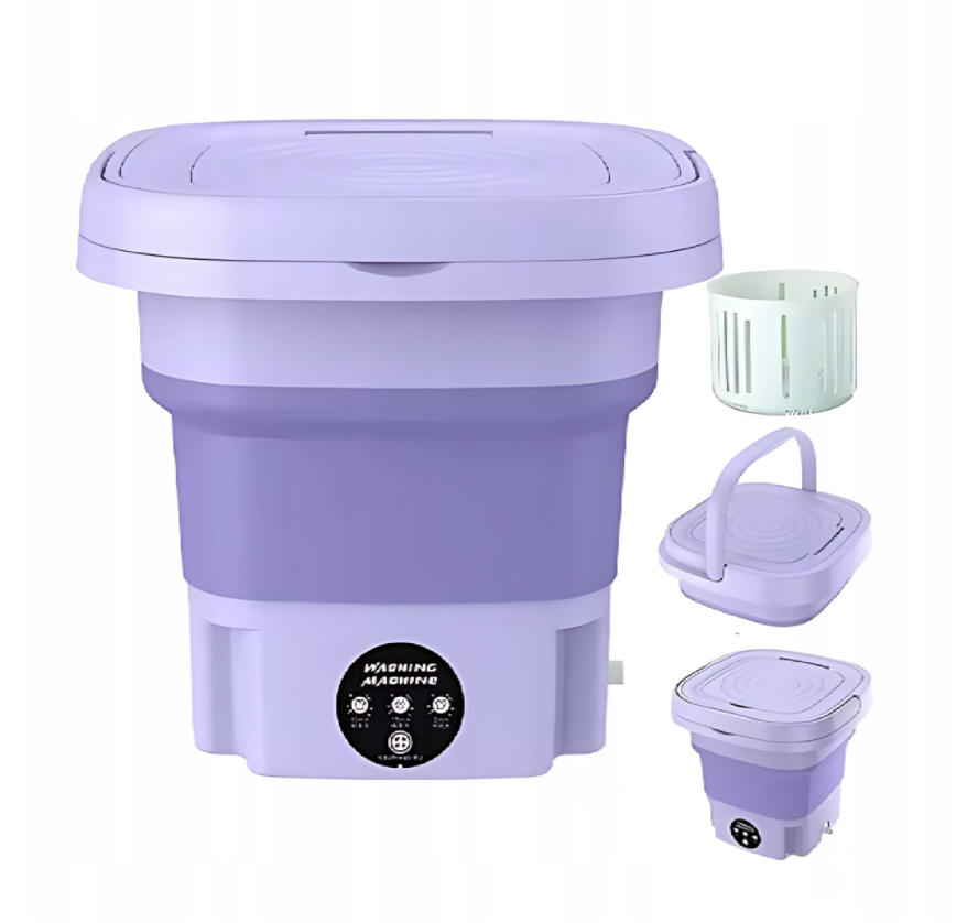 Pralka Mini Turystyczna Składana Pralka Przenośna Mała Podróżna 9L