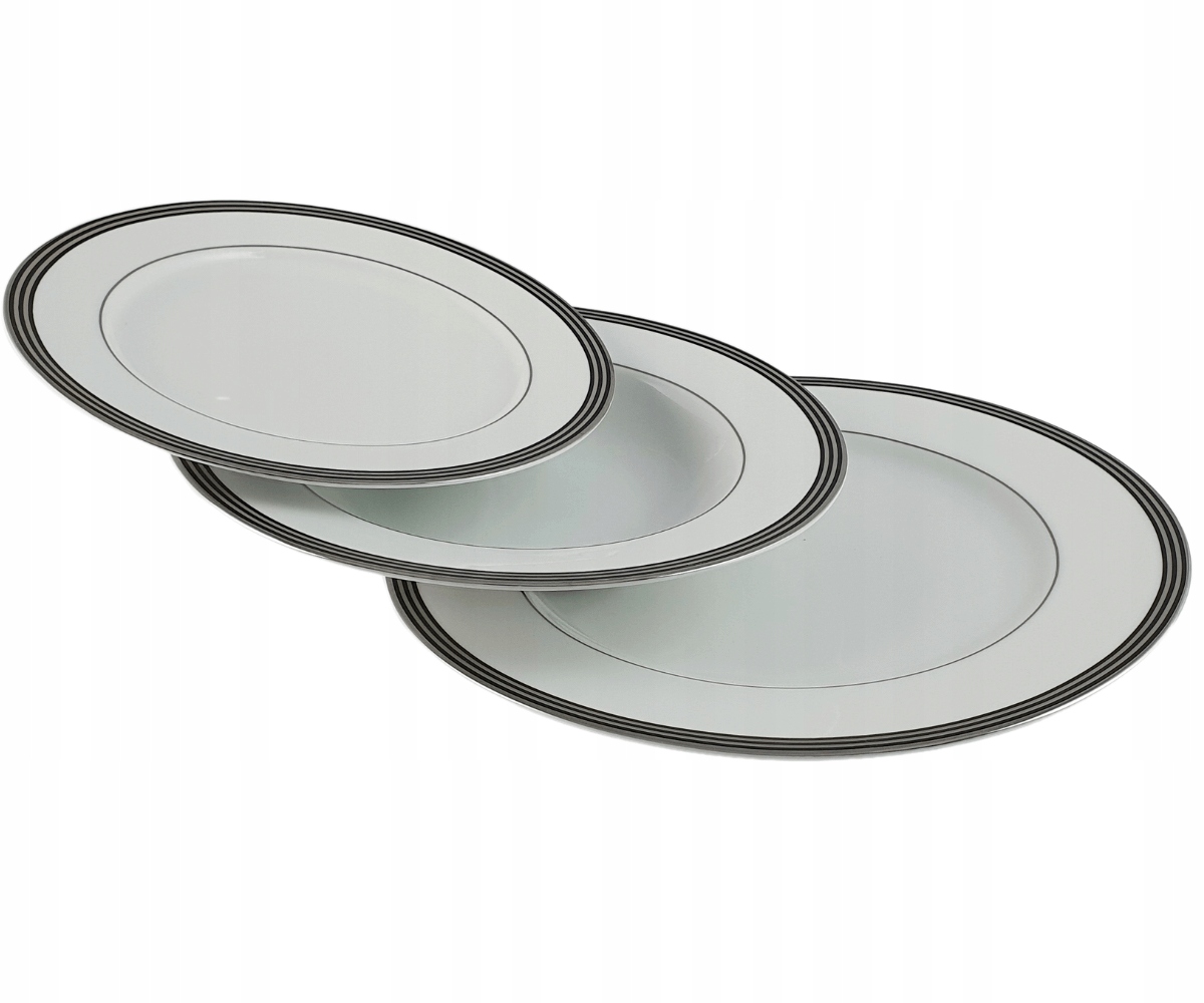 Ofelia Platin sada obedových/dezertných tanierov pre 6 osôb/18ks Bogucice