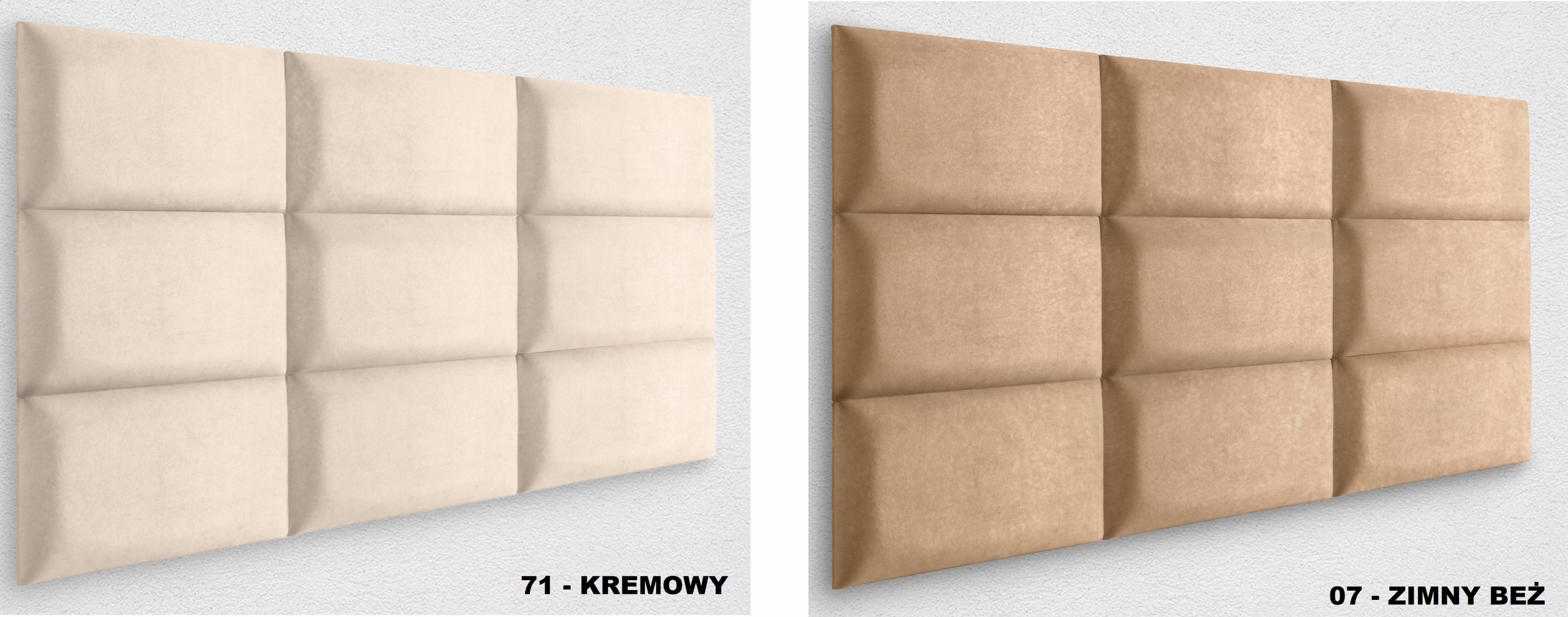 PANELE TAPICEROWANE ŚCIENNE 50X40 ZAGŁÓWEK ALOVA Producent Modullo