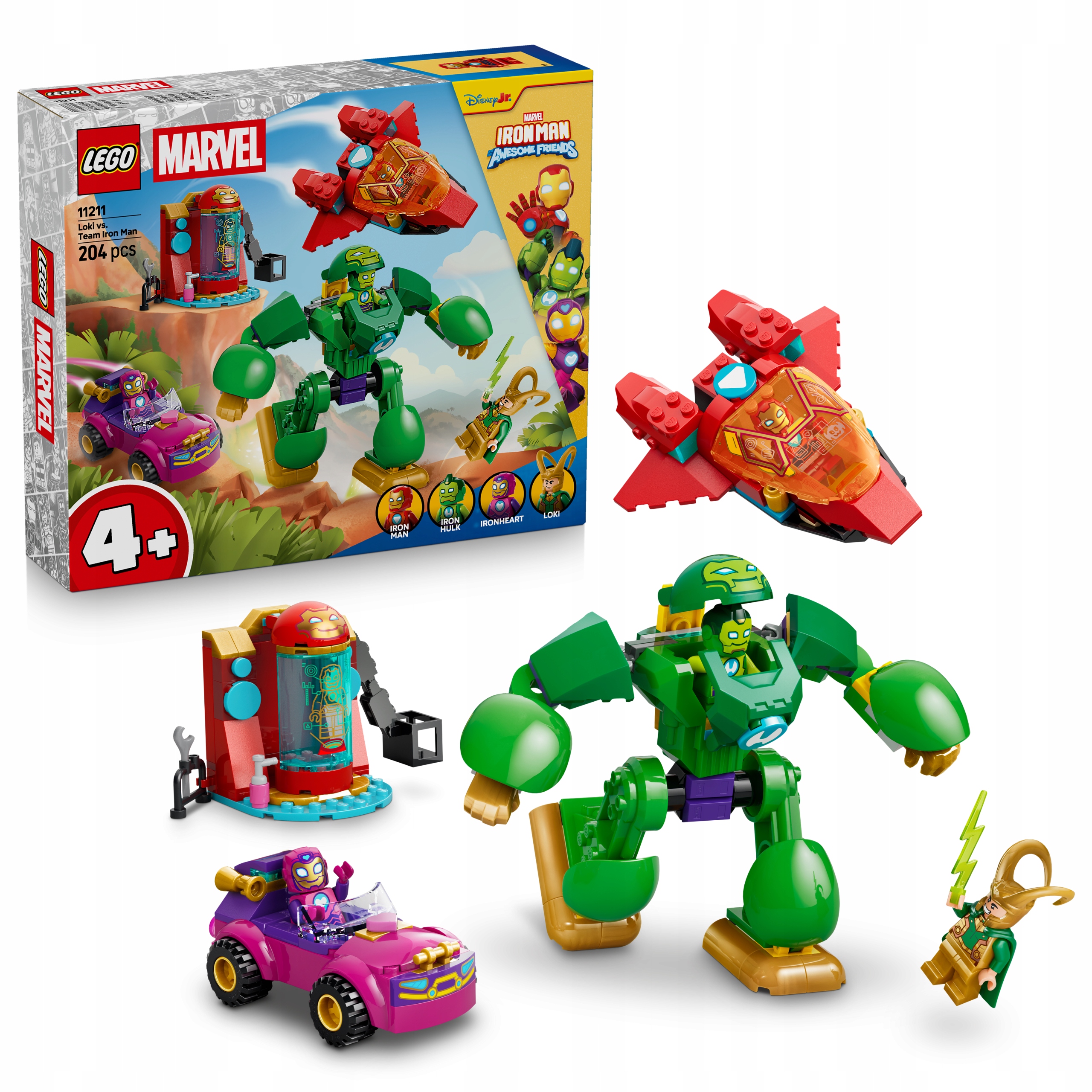 Lego Disney Junior Marvel 11211 Loki proti týmu Iron Mana
