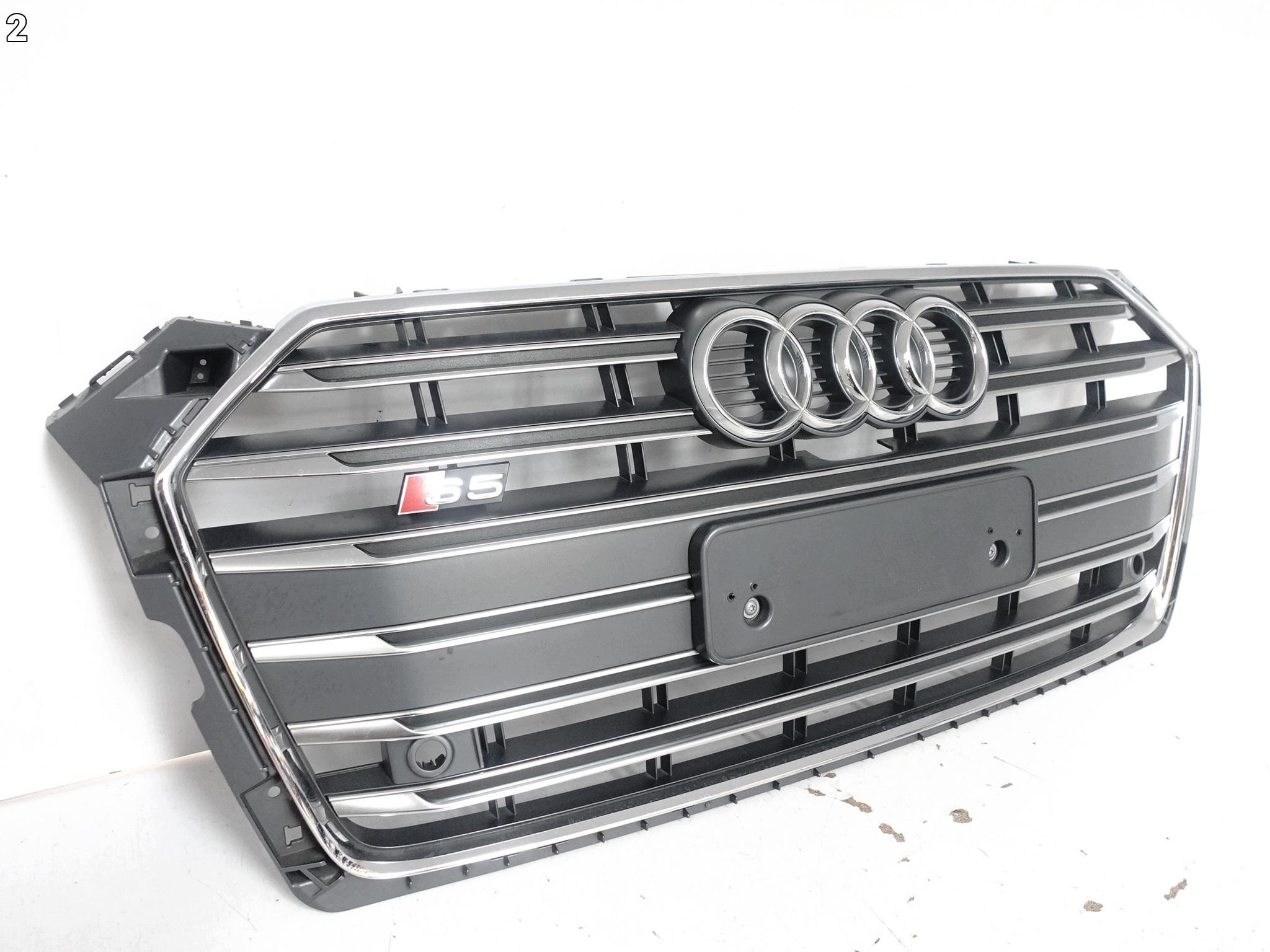 AUDI S5 8W6 F5 B9 16-19 grill grille grid W bumper front (PDC)