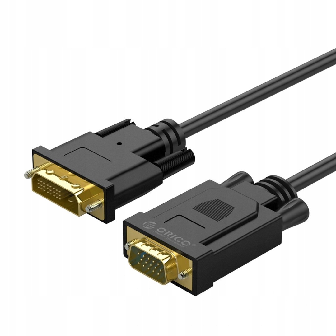 Kabel Orico Xd-ditv adapter DVI 24+1 Vga Full Hd 5 m czarny