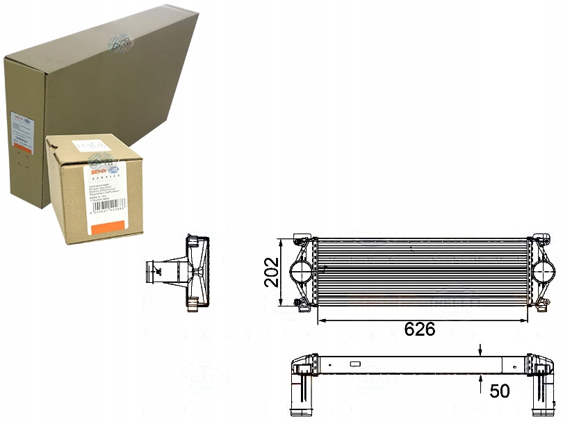 BEHR HELLA INTERCOOLER RENAULT MASCOTT 3,0DCI 04-