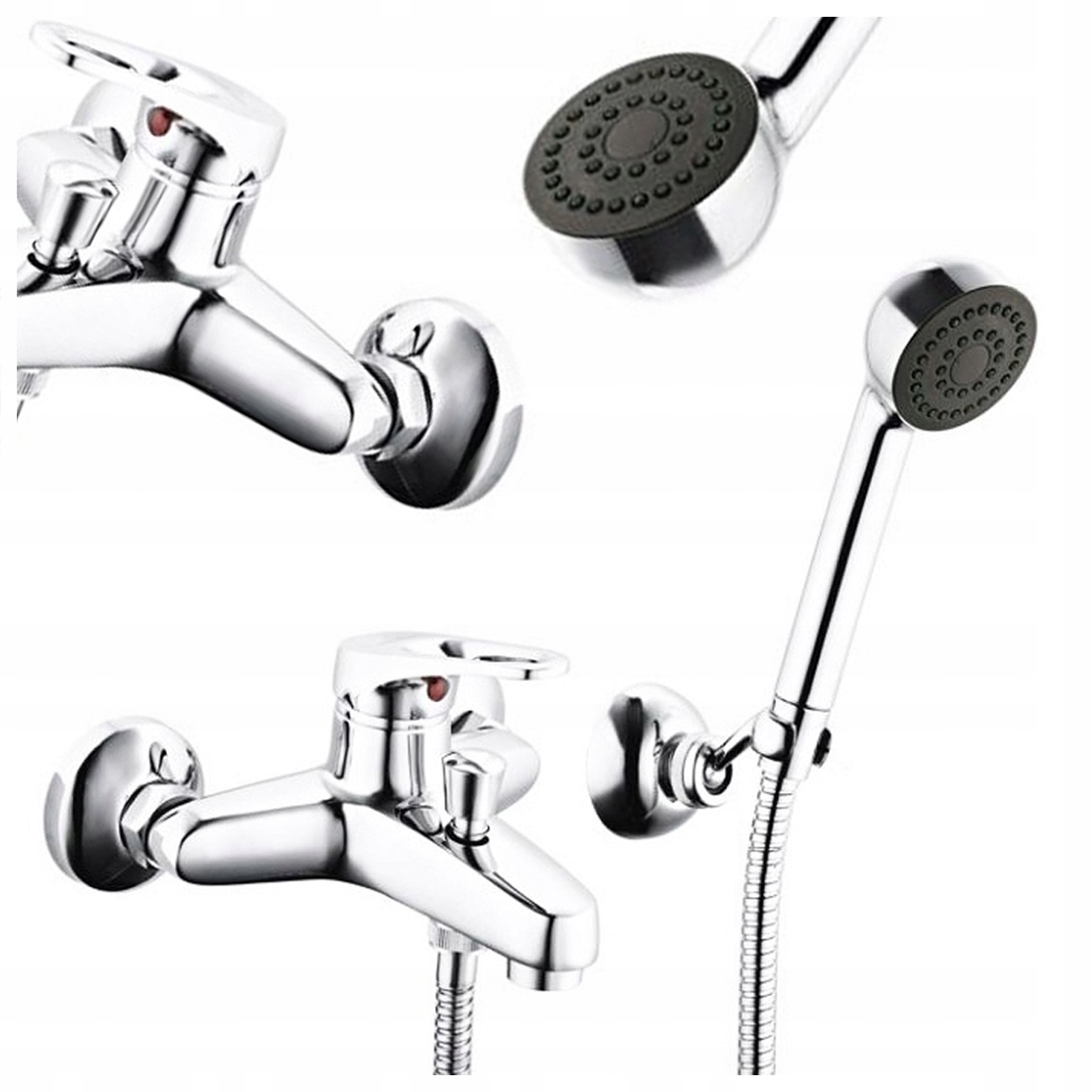 Nástenná Vaňová A Sprchová Jednopáková Batéria Diamond Krtka, Chróm