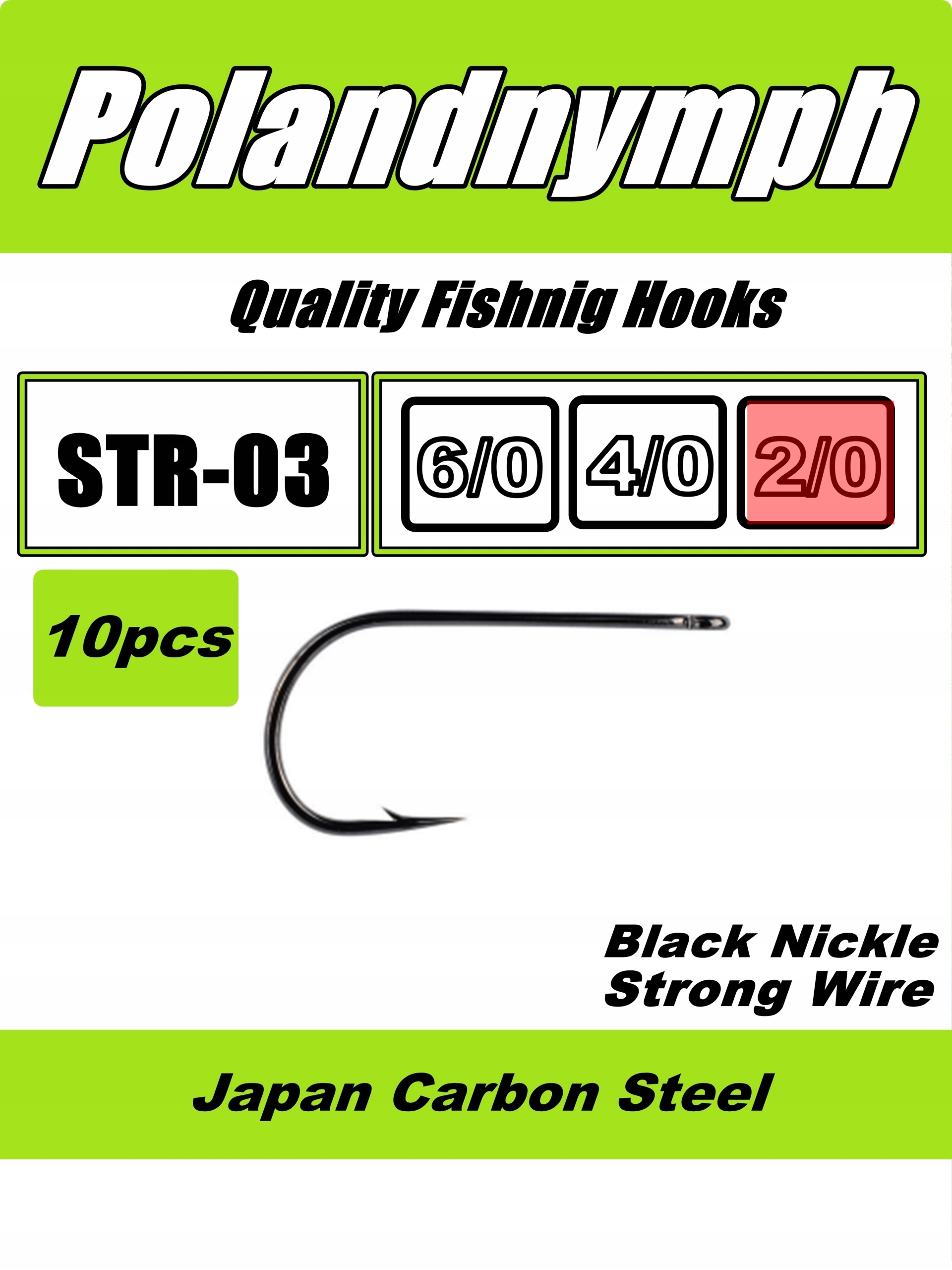 Haczyki Streamer Pike 2/0# 10 sztuk
