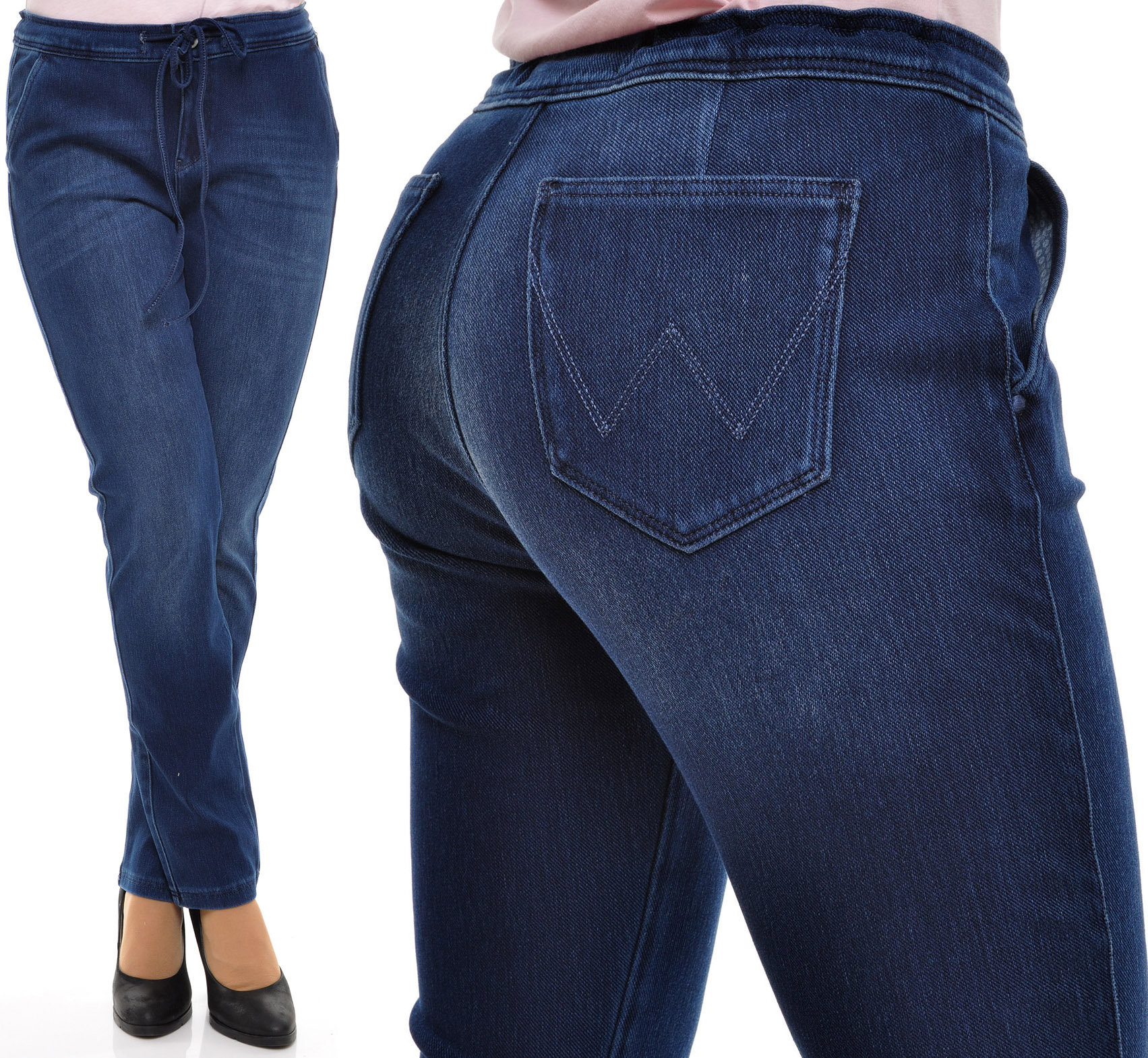 

Wrangler spodnie Slim blue Slouchy _ W28 L30