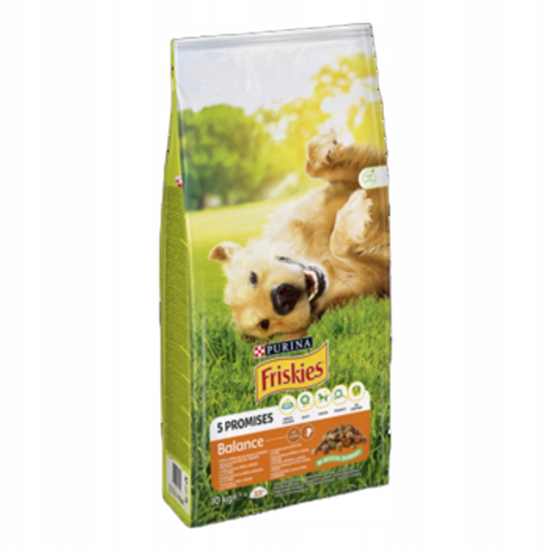 Levně Purina Friskies Vitafit Balance s kuřecím a hovězím masem 10 kg