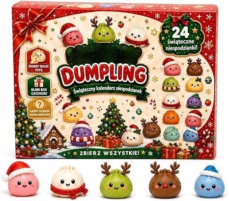 Адвент-календарь Dumpling, 24 мялки-фигурки Squishy