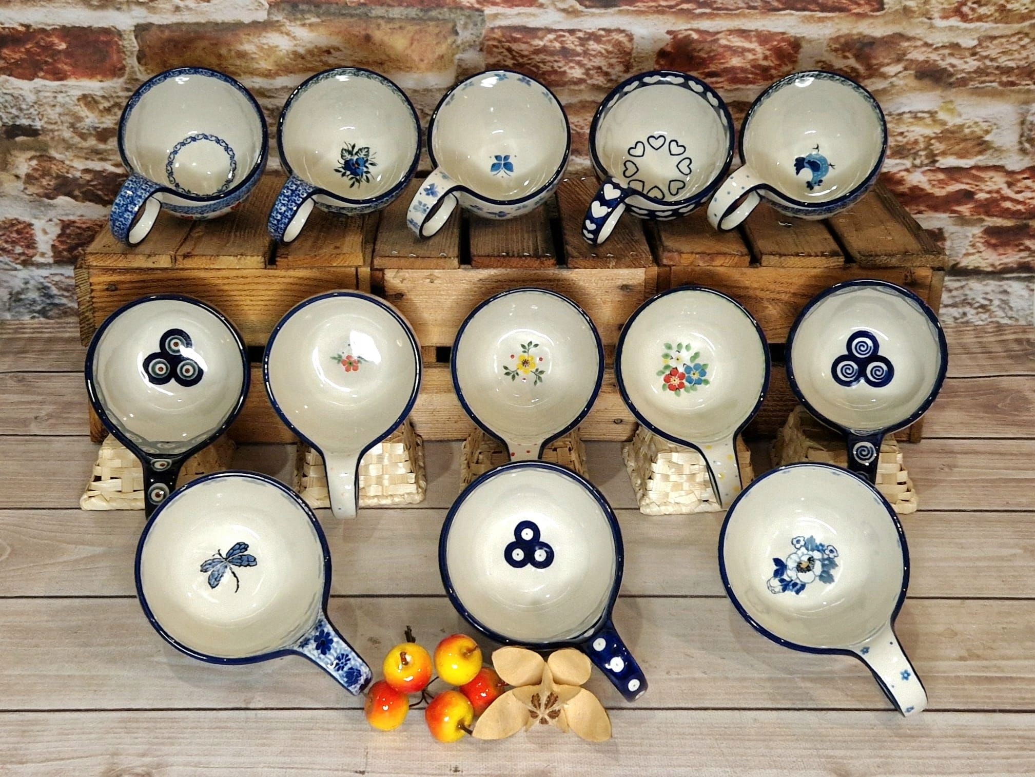 Czerpak miska 400 ml ceramika BOLESŁAWIEC 2380x Pojemność 0.4 l