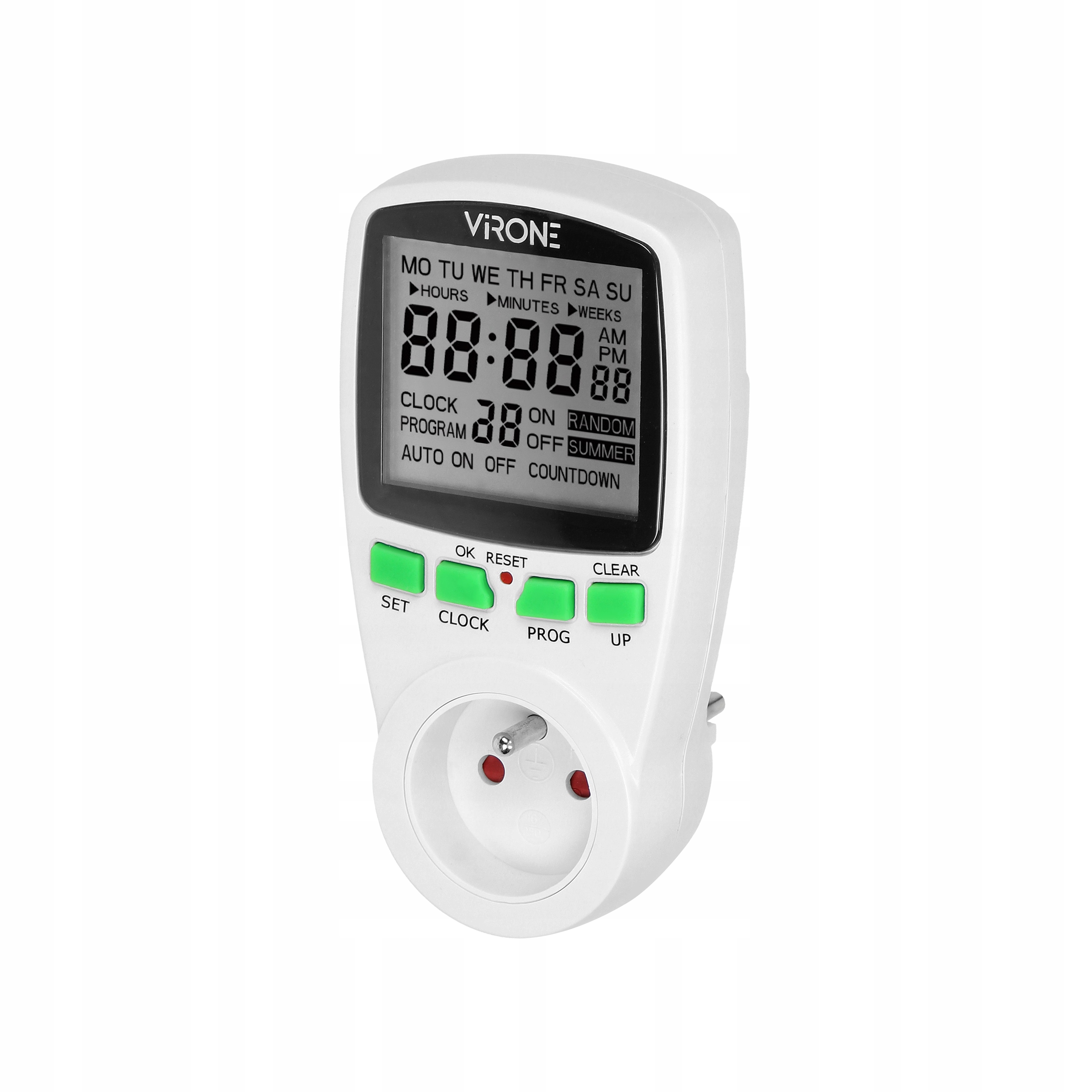 PROGRAMATOR CZASOWY WŁĄCZNIK WYŁĄCZNIK TIMER LCD Marka Virone