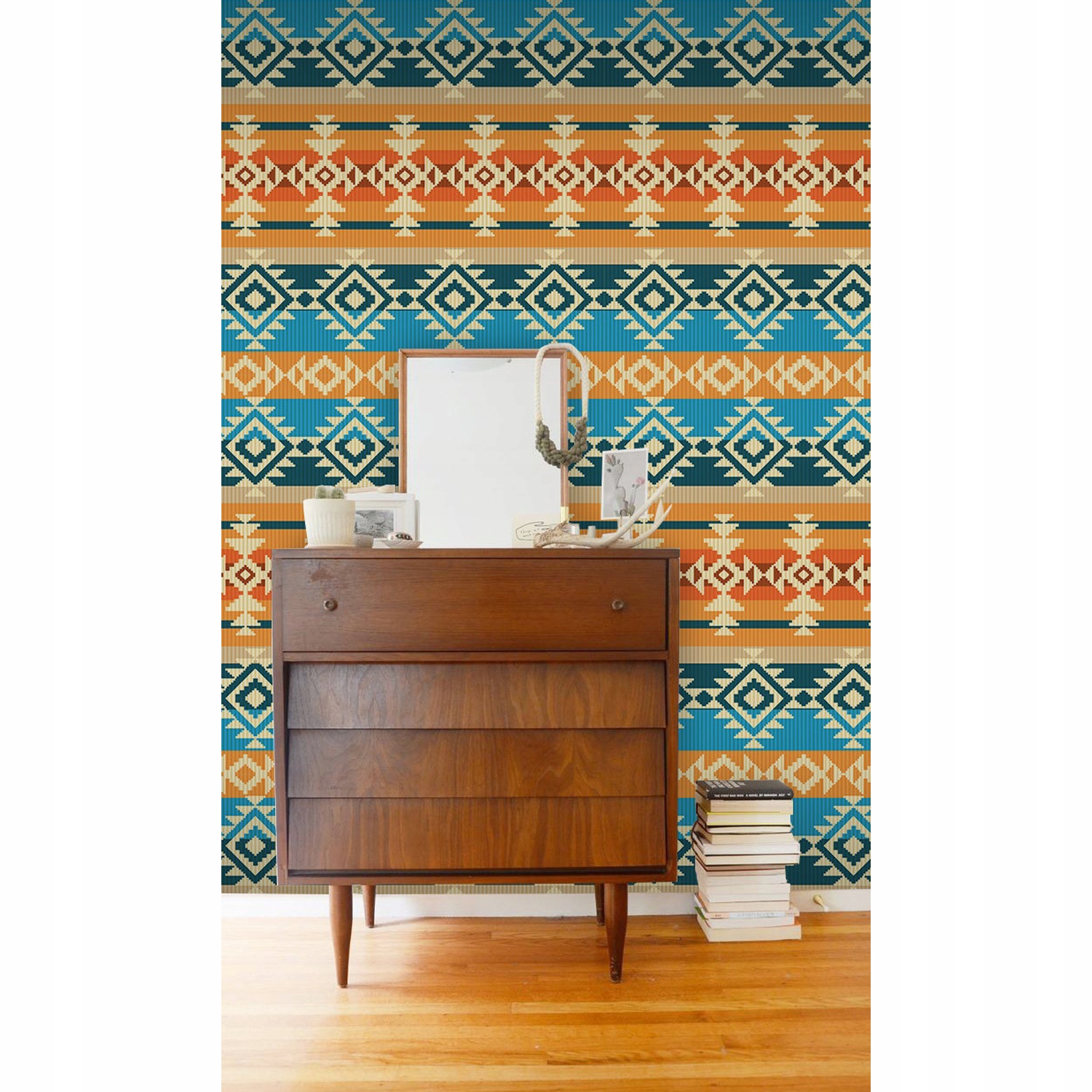 

Fototapeta na ścianę Kolorowy wzór retro 250x104cm