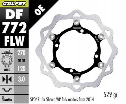 Galfer Predný Brzdový Kotúč Sherco Se/sef 250/300/450/500 '09- (iba Z