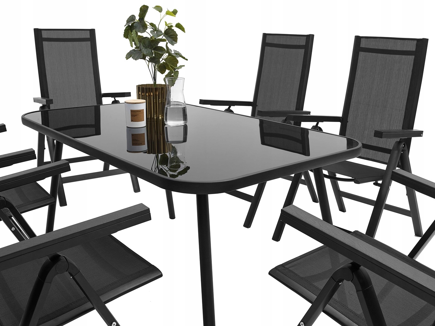 MEBLE OGRODOWE ZESTAW STÓŁ 6+1 NA TARAS BALKON Producent MAT-COMPANY