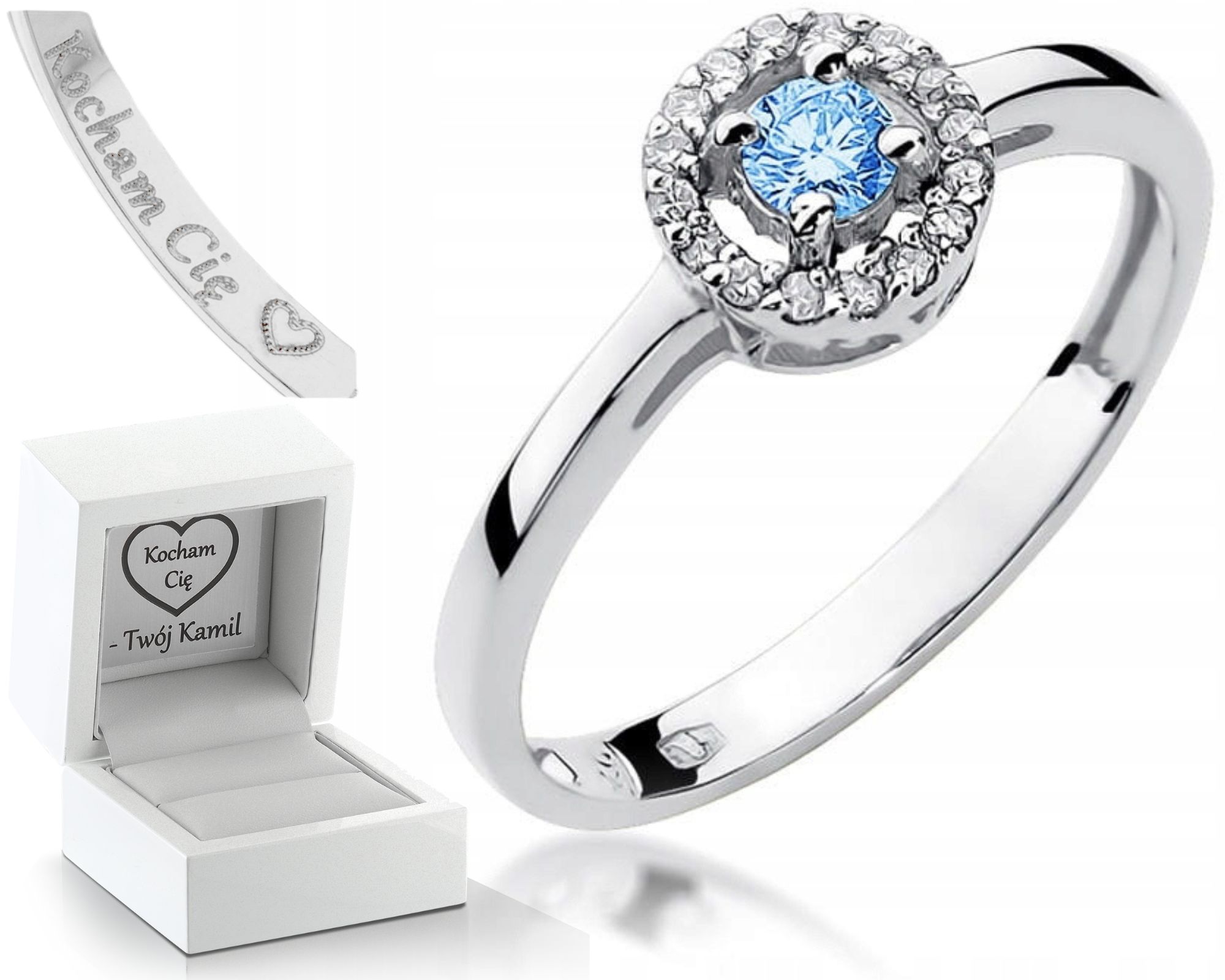 Zlatý Prstýnek Topaz Gravírování Bonus 585