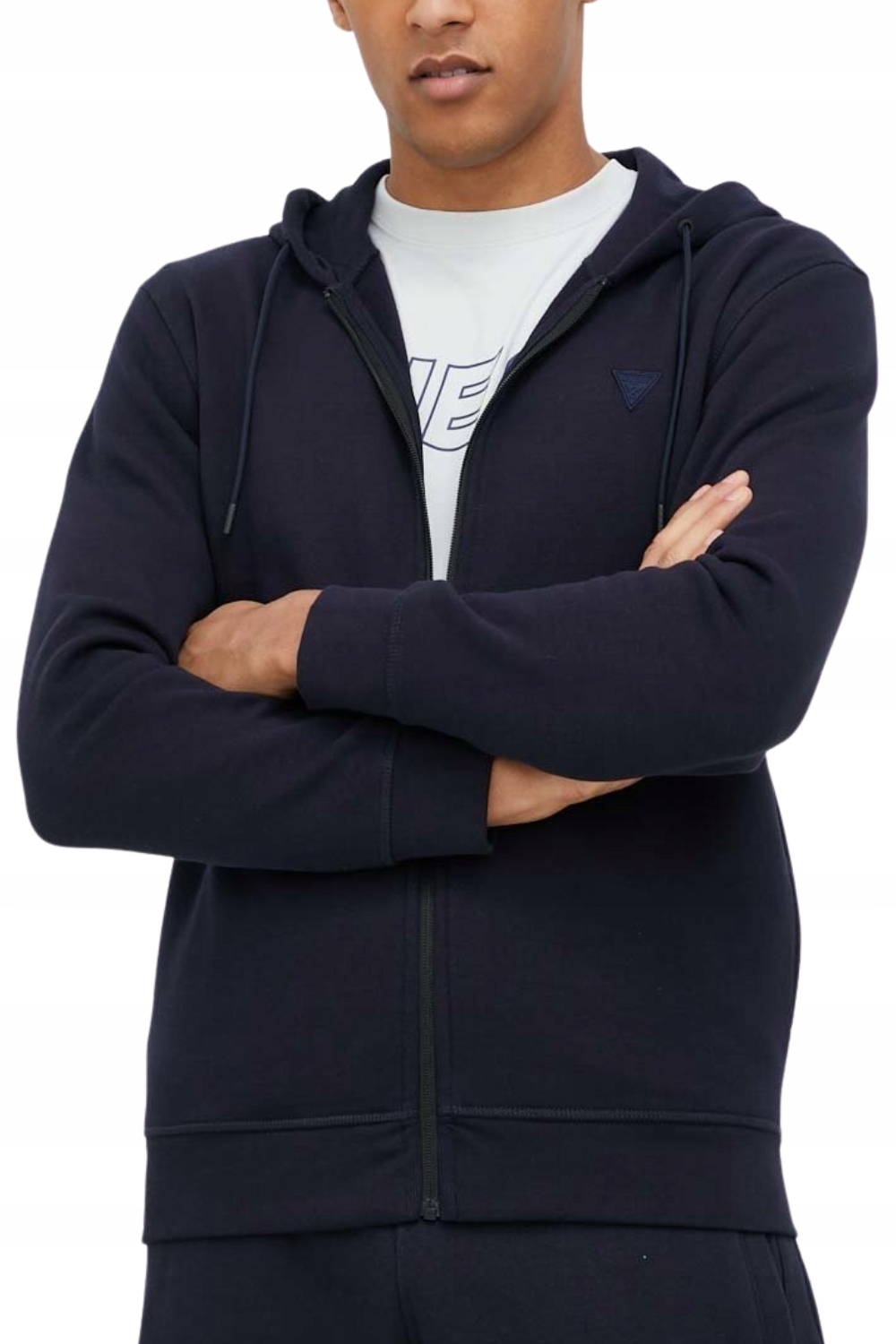 Guess Tmavě modrá pánská mikina Aldwin XXL