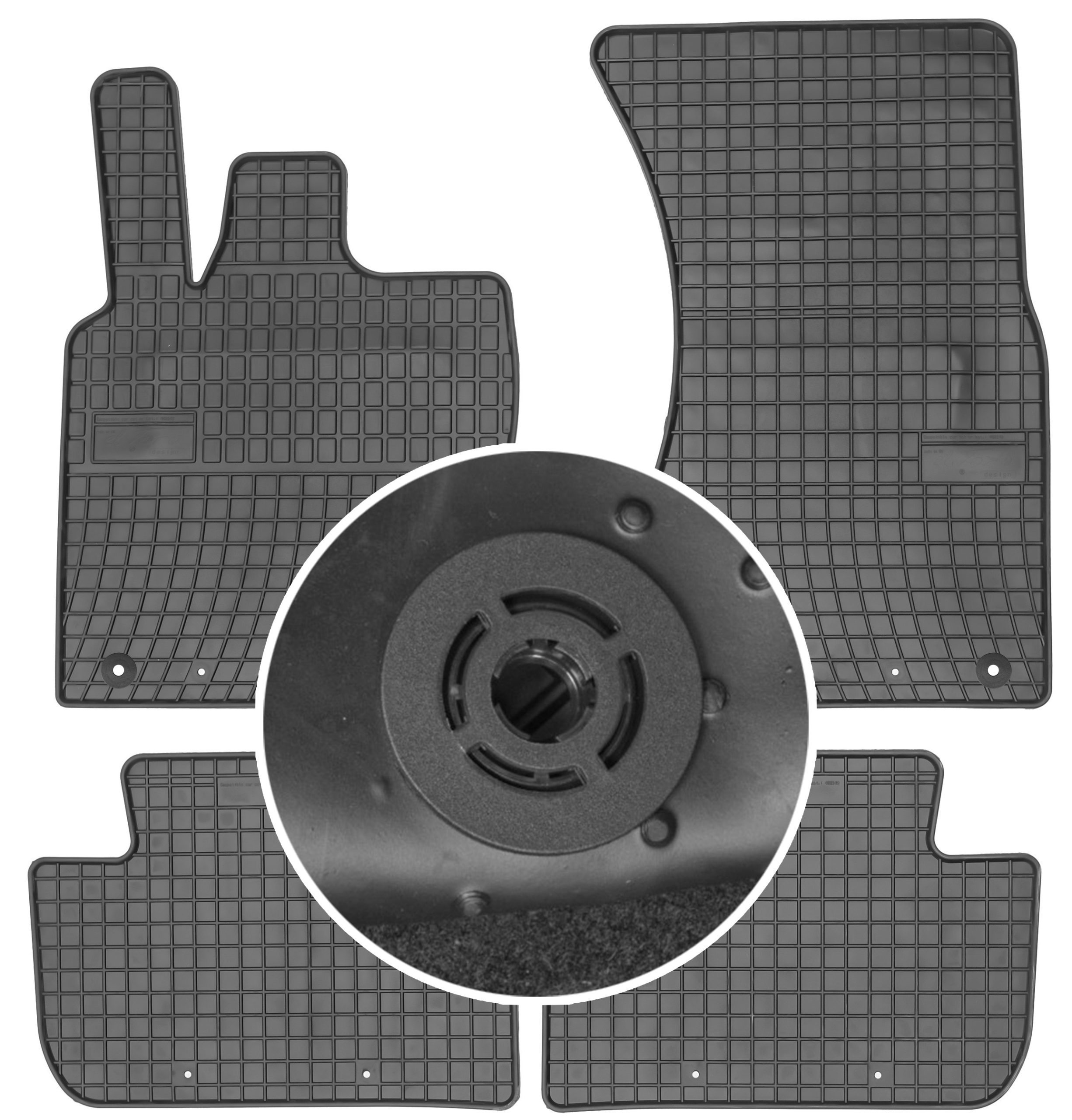 Килимки Маггрупа резинові 402140 4 el.