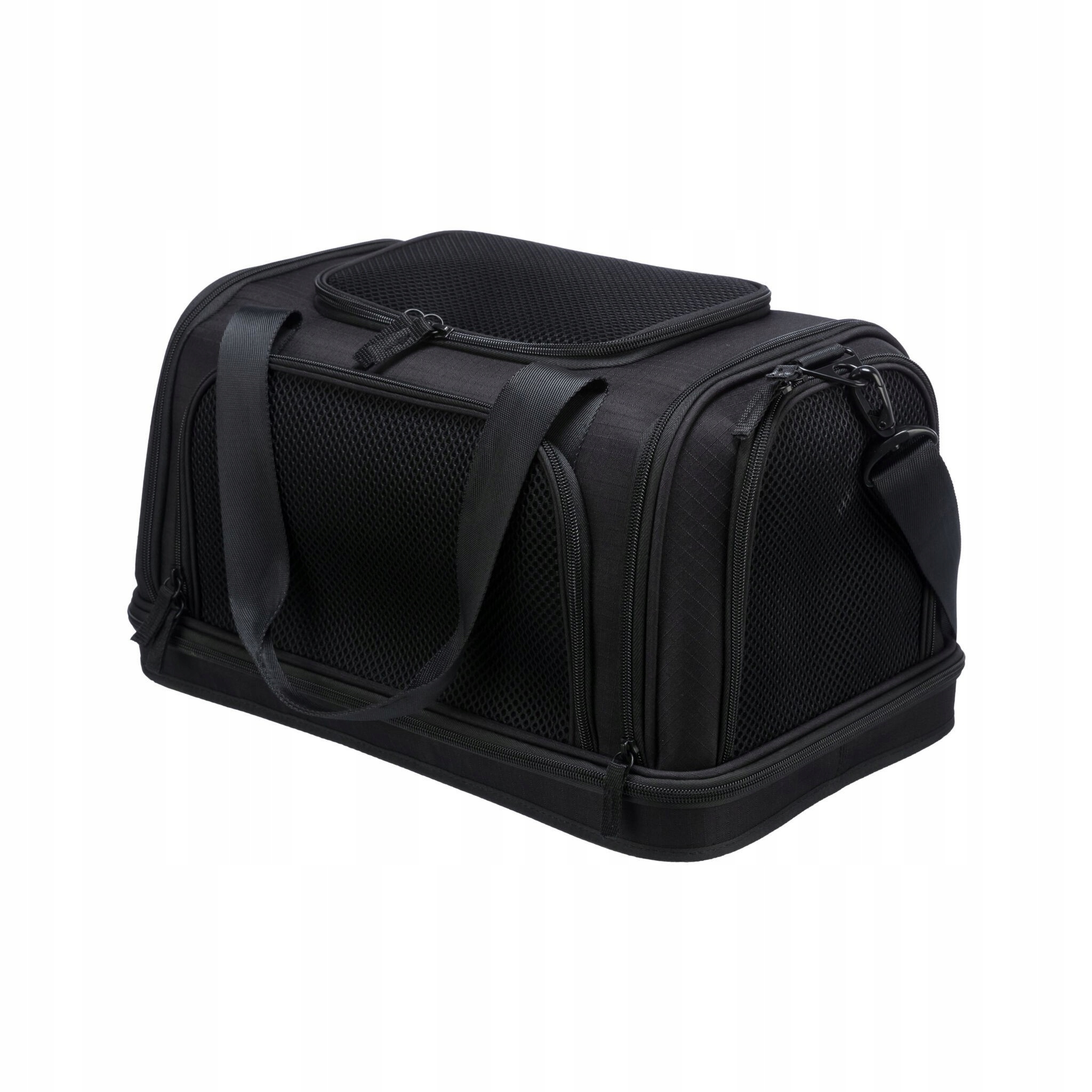 Levně Látkový Batoh přepravka pro psy Trixie černý, M/L 28 cm x 44 cm x 25 cm